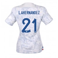 Billiga Frankrike Lucas Hernandez #21 Borta fotbollskläder Dam VM 2022 Kortärmad
